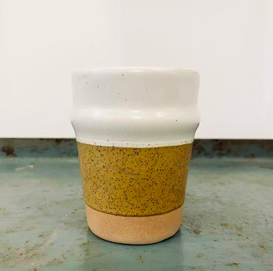 Two Tone Speckled Ceramic Cup