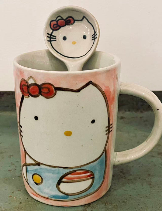 Hello Kitty Mug with Spoon