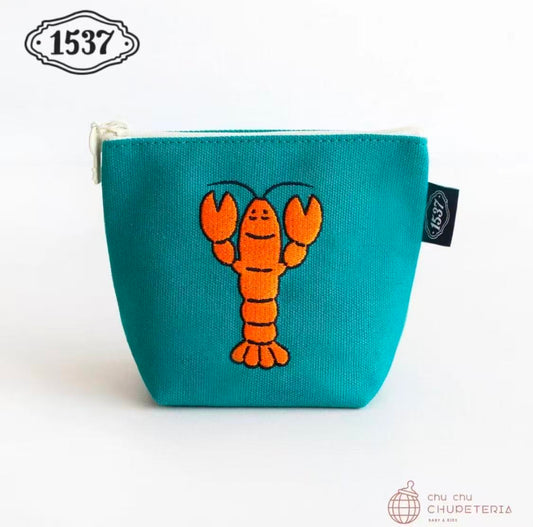 Korea 1537 Peacock Green Lobster Pouch/Makeup Bag
