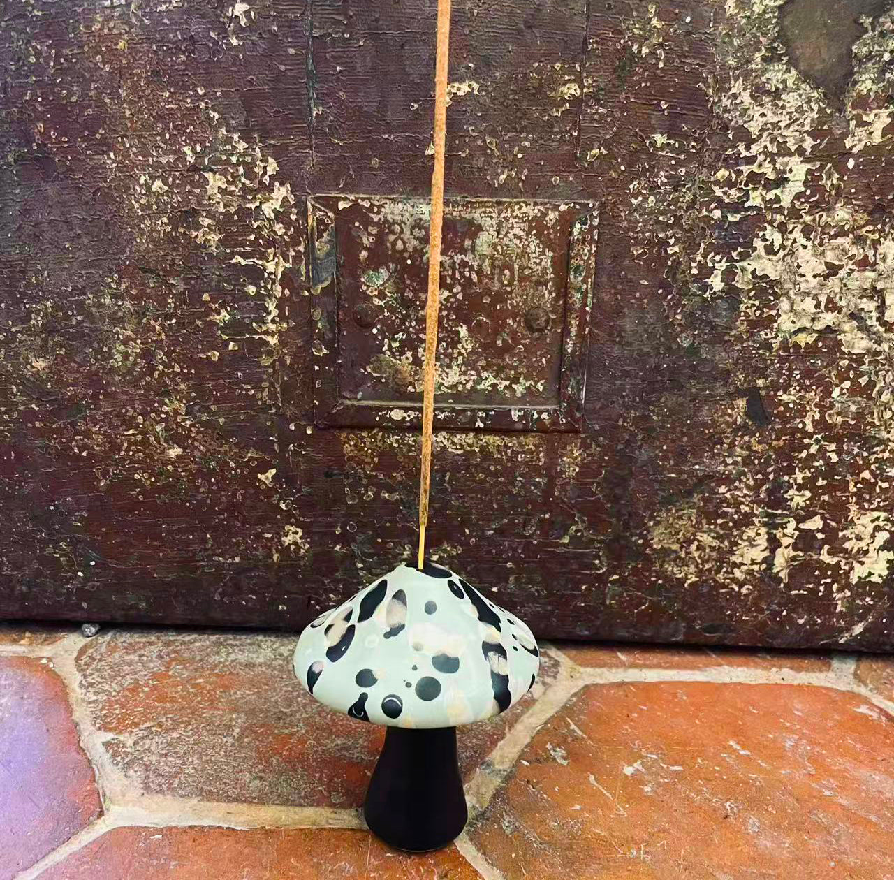 Ceramic Mushroom Incense Holder (one of a kind)