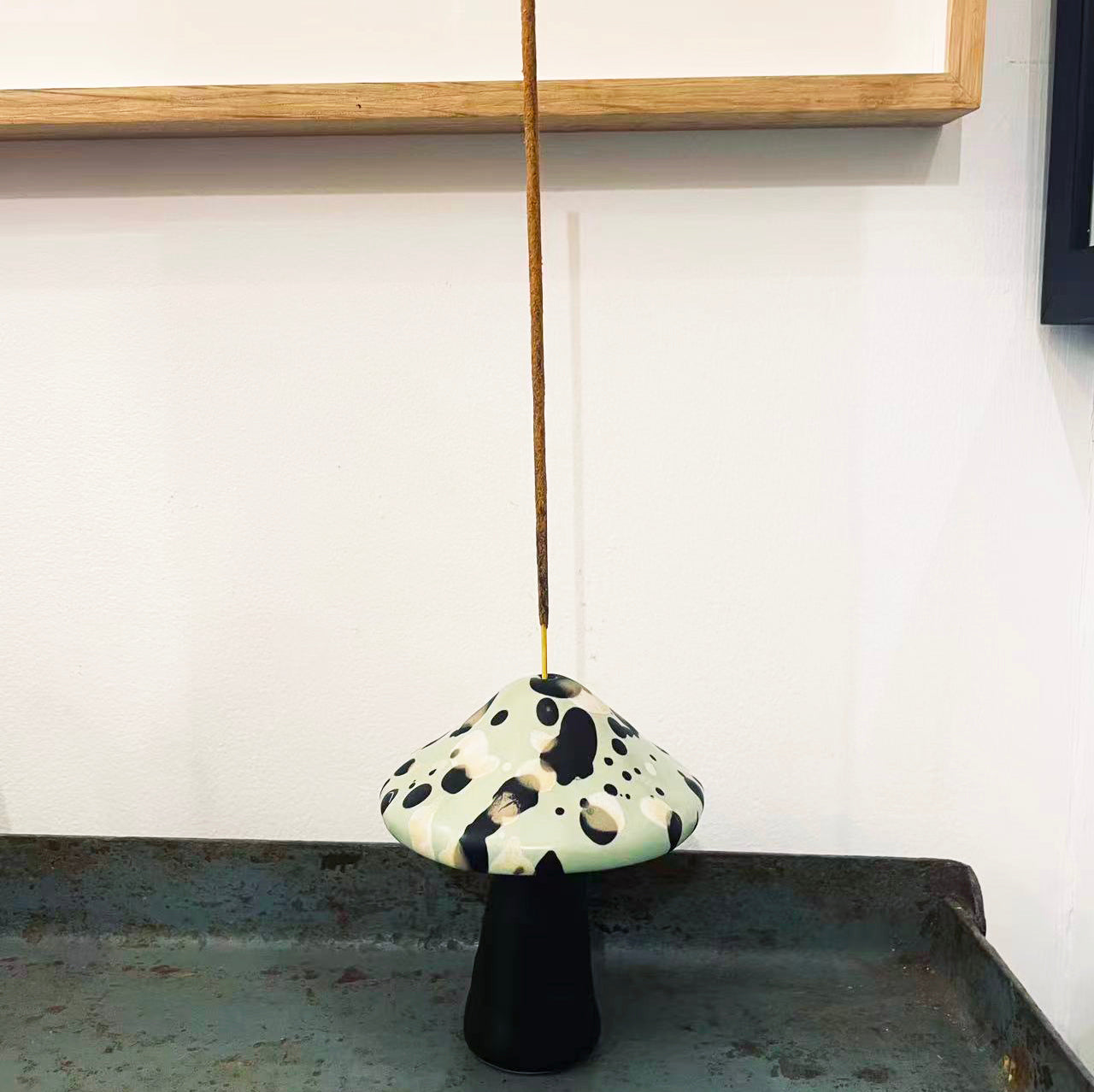 Ceramic Mushroom Incense Holder (one of a kind)