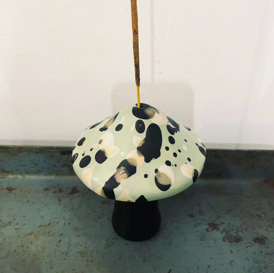 Ceramic Mushroom Incense Holder (one of a kind)