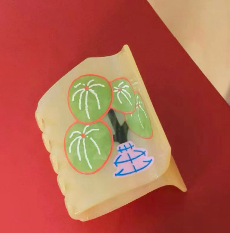 Butter Yellow Botanical Acetate Hair Claw