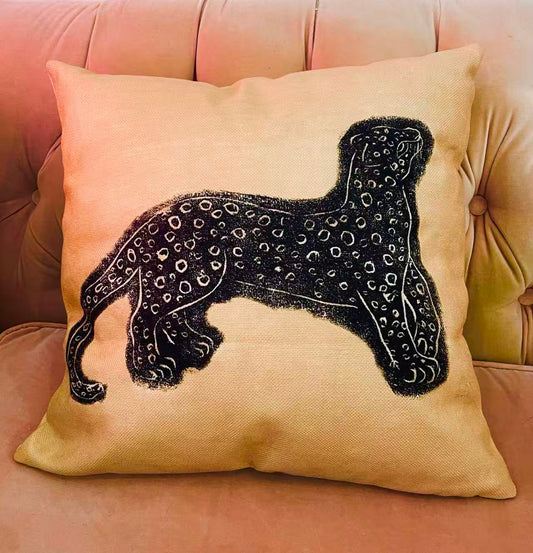 Abstract Cheetah Print Cushion