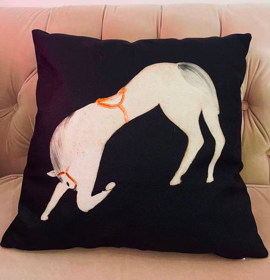 Horse Print Cushion