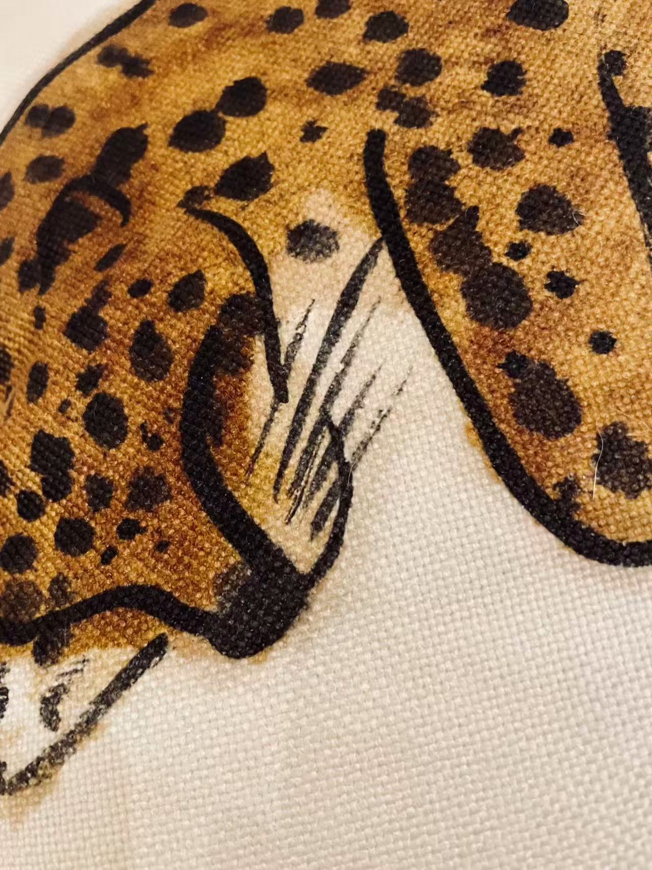 Sleeping Leopard Cushion