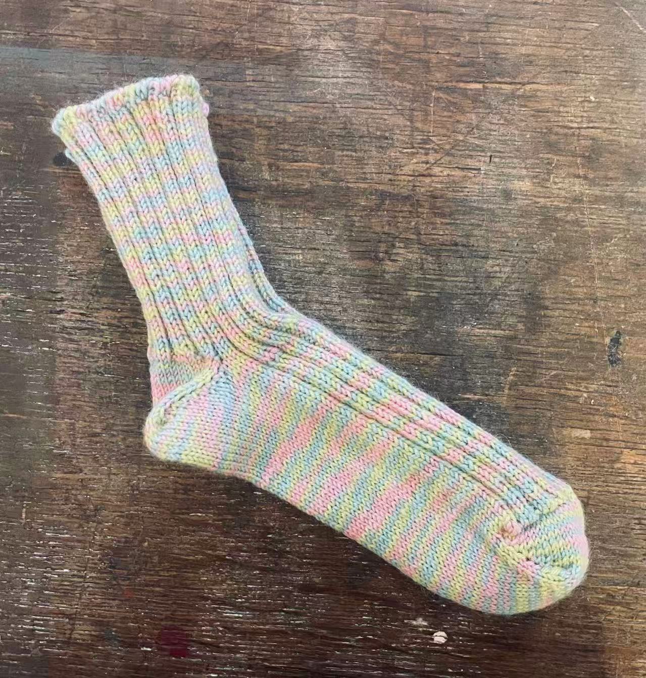 Hand Knitted  Wool Socks (E)