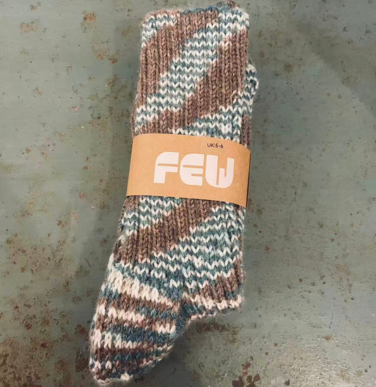 Hand Knitted  Wool Socks (B)