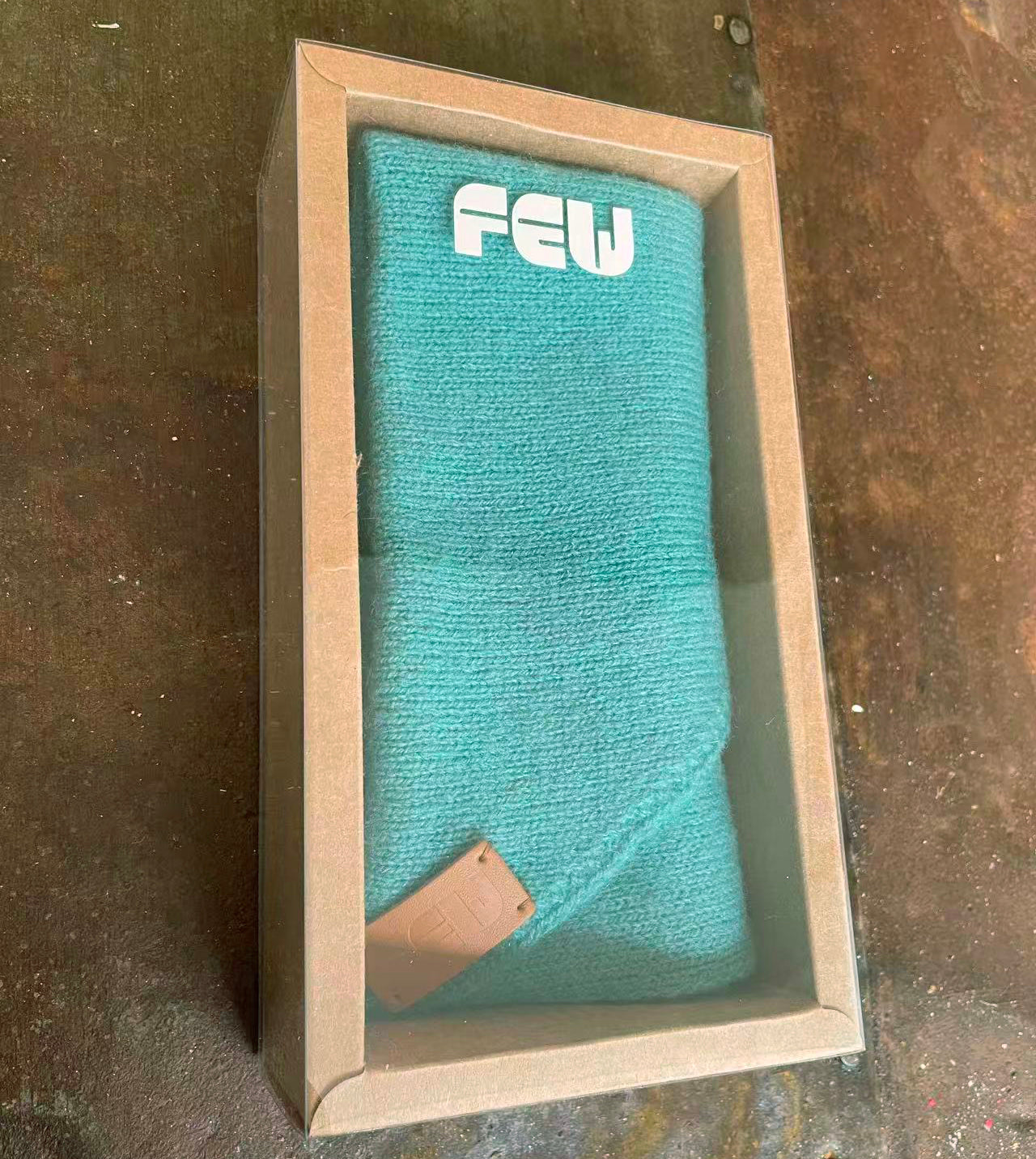 Peacock Blue Wool Triangle Scarf